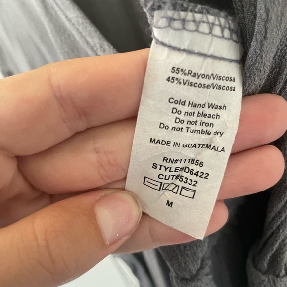 GREY JUMPSUIT WITH V NECK - Picture 10 of 10